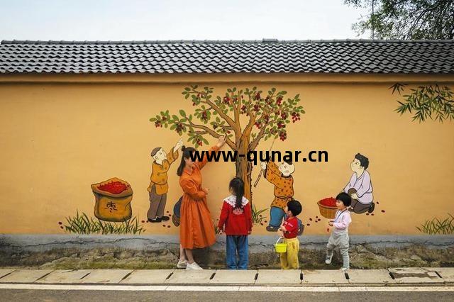 隨(sui)州鄉(xiang)村墻畫(hua) 壹(yi)筆(bi)壹(yi)劃(hua)勾(gou)勒(le)美(mei)麗(li)鄉村新(xin)畫(hua)卷